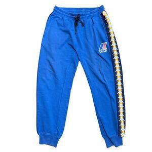 K-Way Kappa Blue W.Side Logo Joggers Sweatsuit Pants Sweatpants Men's Size L